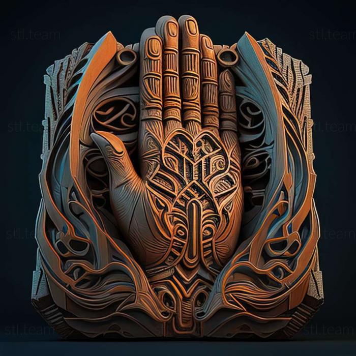 3D model Hand of the Gods game (STL)